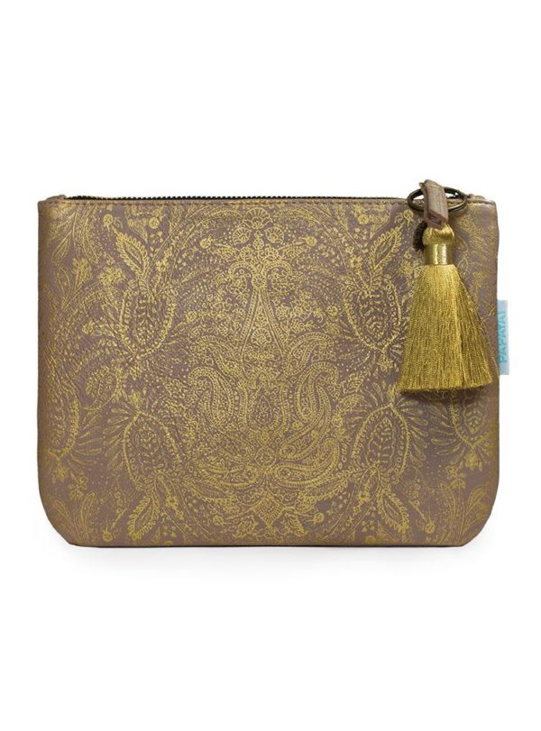 PAISLEY GOLD clutch