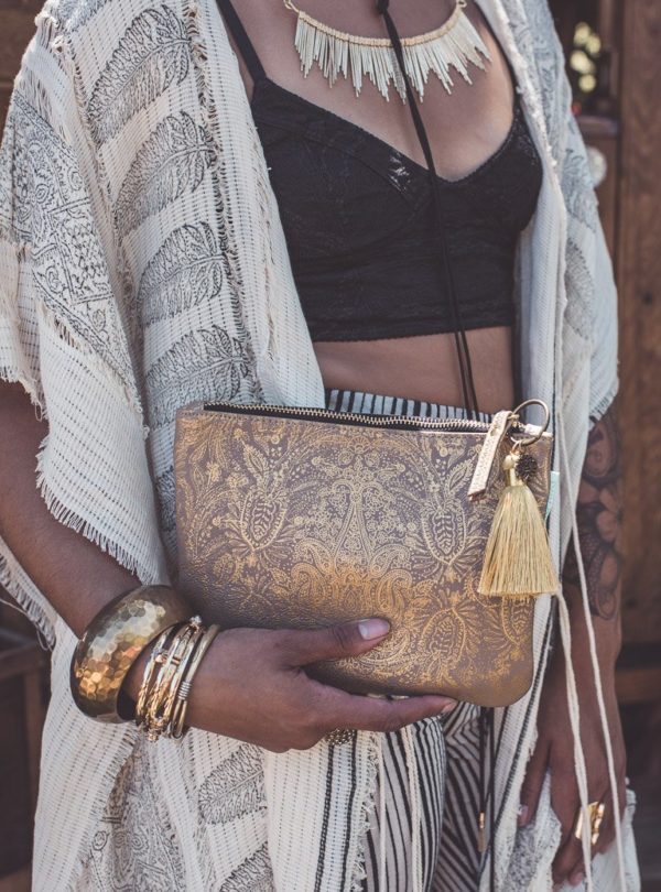 PAISLEY GOLD clutch - Image 3