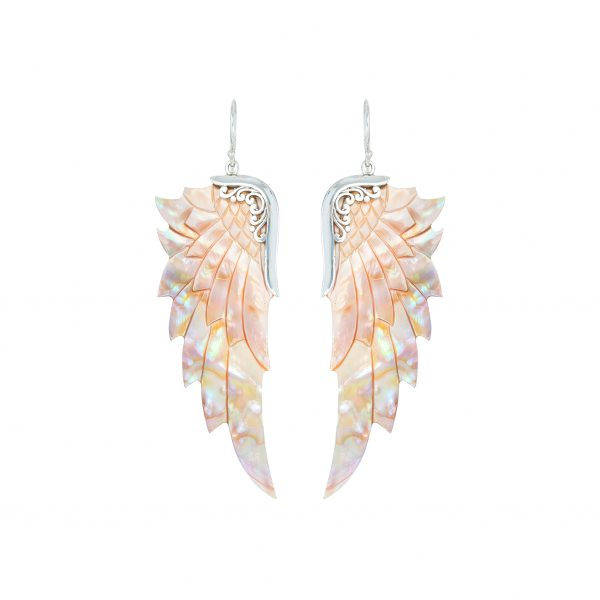 Angel wing earrings - sustainable jewellery from Lalimalu