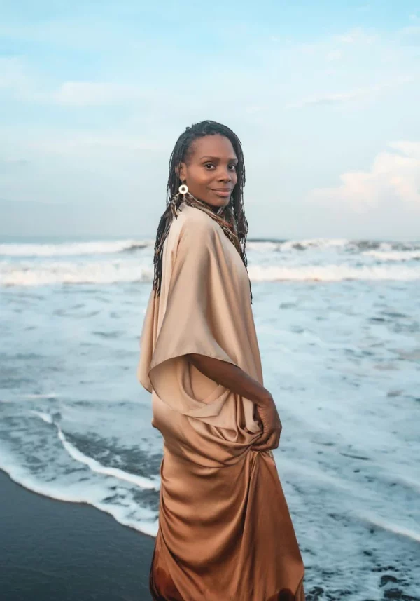 Archangel Gabriel Luxe Kimono, Ombre, Miniature Wings - Image 2