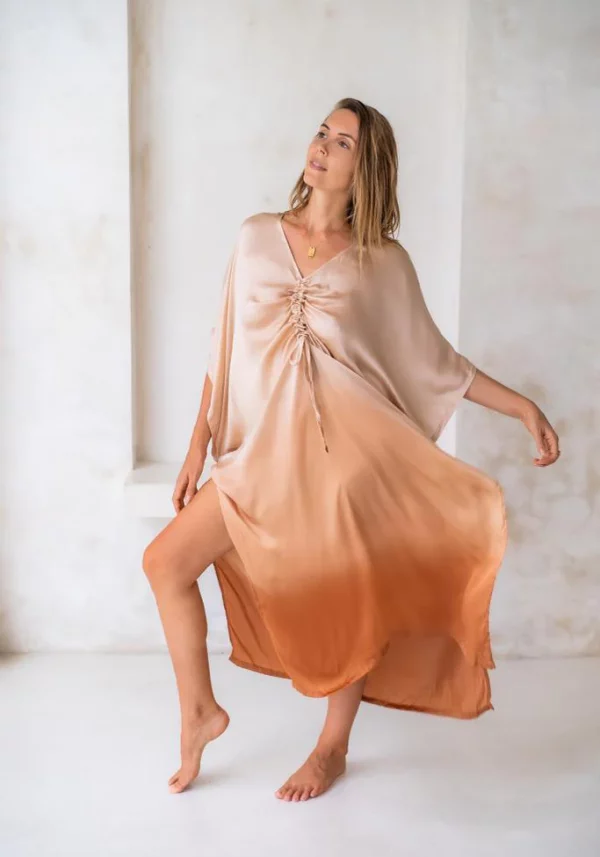LUXE GODDESS KAFTAN, OMBRE, White Wings - Image 2