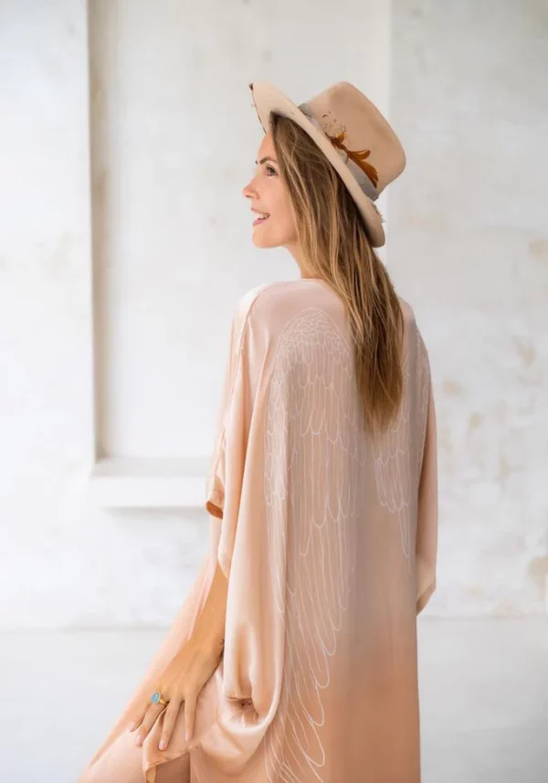 LUXE GODDESS KAFTAN, OMBRE, White Wings - Image 8