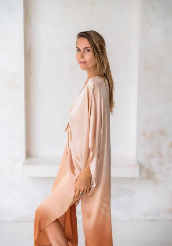 LUXE GODDESS KAFTAN, OMBRE, White Wings - Image 7