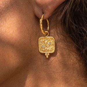 The Universe has my back earrings from Ananda Soul at byTrampenau
